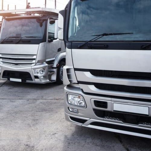 Group of electric trucks